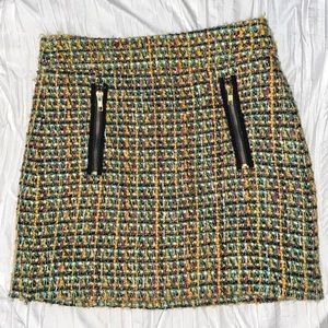 JCrew Tweed Multi-Colored Mini Skirt 🤍